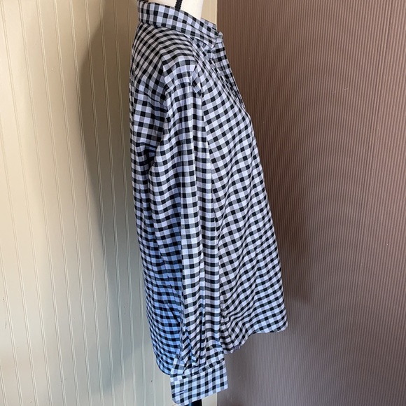 Robert graham black/gray casual button Down plaid shirt tailored fit - Picture 3 of 8